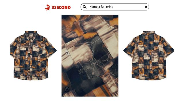 kemeja full print